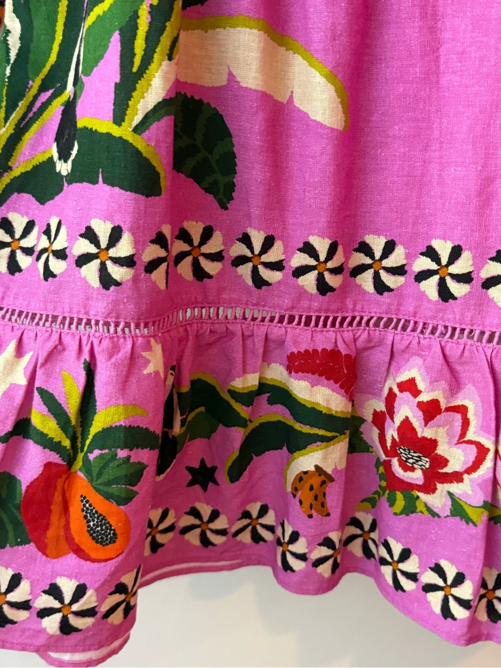 Farm Rio Pink Leopard Forest Mini Dress - Picture 10 of 10